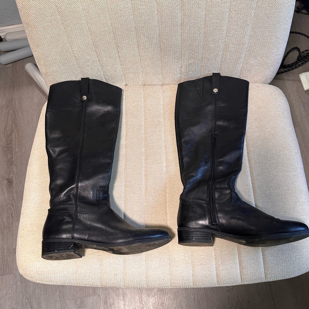I.N.C Fawne Leather Knee High Boots - Picture 2 of 3